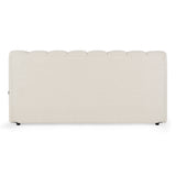 Eastern King Harris - Modern Off-White Fabric Bed - View Image 1