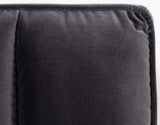 Eastern King Hemlock Modern Grey Velvet Bed - View Image 1