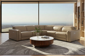 Frazier Modern Tan Leather Power Reclining Sectional Sofa – VIG Furniture - sold by Home Elegance USA