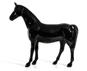 Black Full Size Horse Sculpture - View Image 1