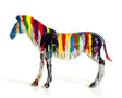 Large Rainbow Zebra Sculpture - View Image 1