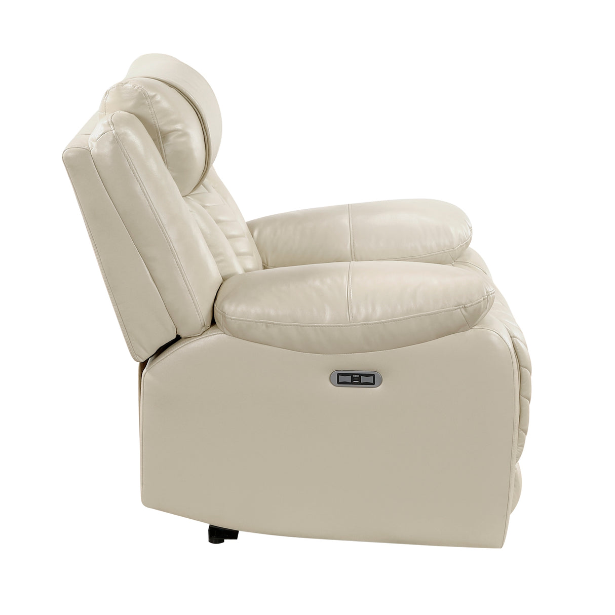 Homelegance Huron Beige Power Reclining Chair – side View