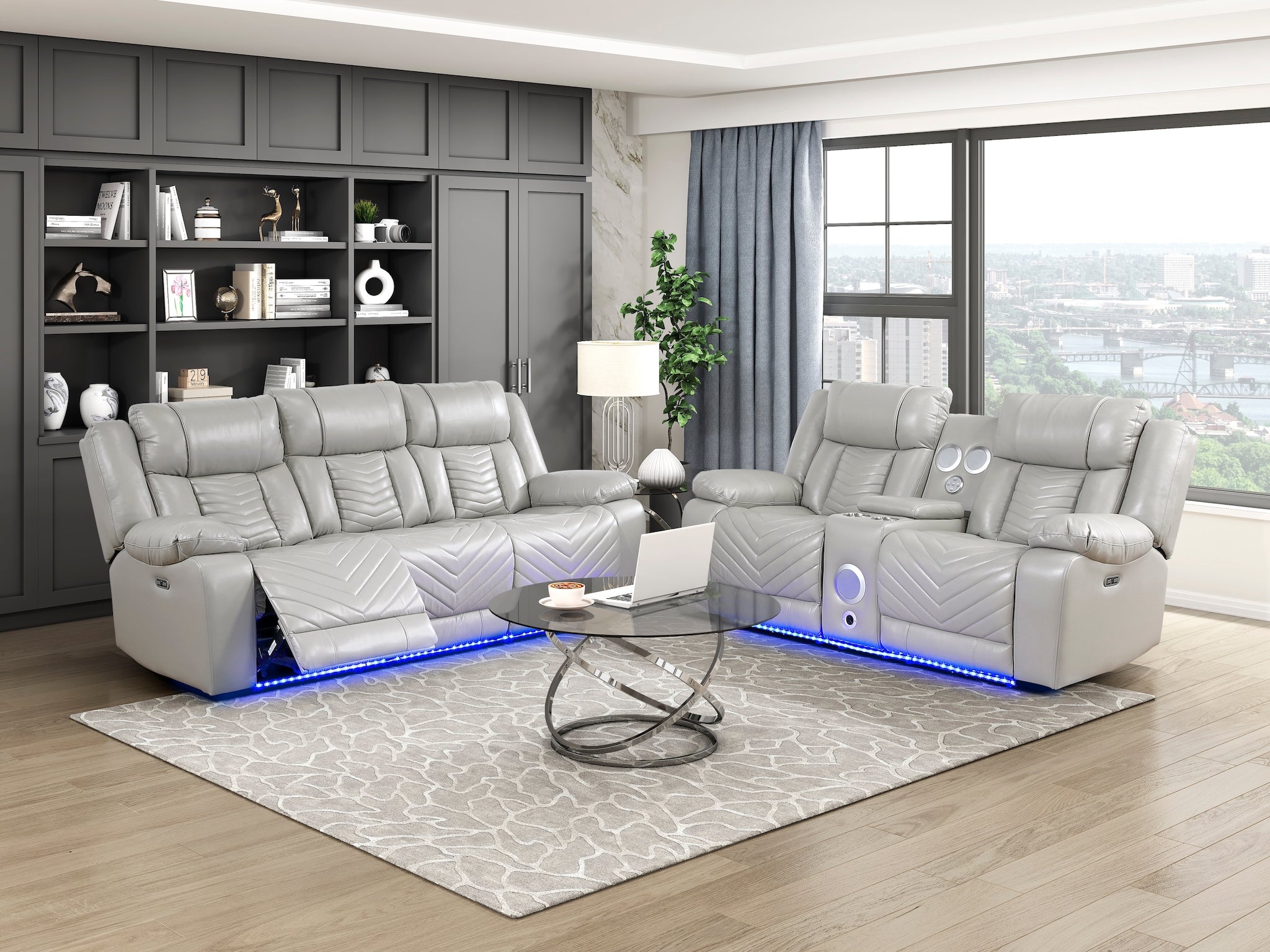 Homelegance Huron Power Reclining Sofa