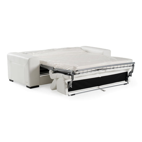 Lamod Italia Icon - Modern Italian White Leather Sofa Bed