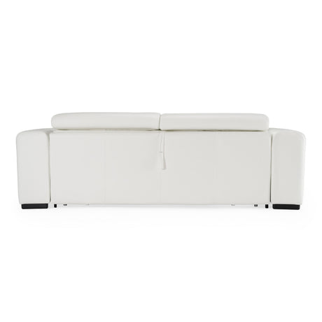 Lamod Italia Icon - Modern Italian White Leather Sofa Bed