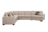 149" Oversized Sectional Modern Large Upholstered U - Shape Sectional Sofa, Extra Wide Chaise Lounge Couch for Home, Bedroom, Apartment, Dorm, Office, Beige - W1417S00006 - image - 5