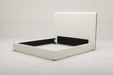 Valhalla - Contemporary White Fabric Q Bed - View Image 1