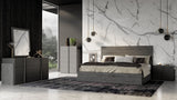 Eastern King Lucia - Italian Modern Matte Grey / Elm Grey Bedroom Set - View Image 1