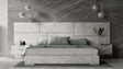 Eastern King Marbella - Italian Modern Grey Marble Bed w/ 2 Nightstands - View Image 1