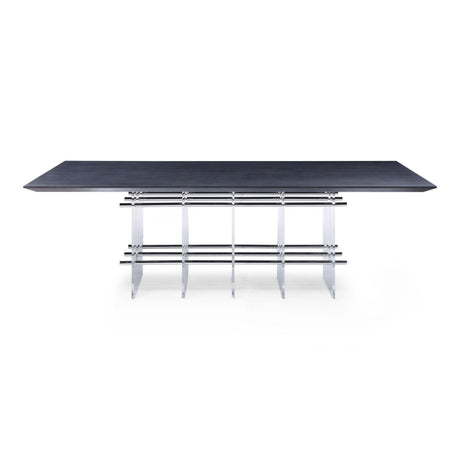 Modrest Inverness - Contemporary Black Oak + Acrylic Dining Table