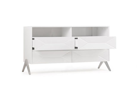 Eastern King Candid Modern White Bedroom Set