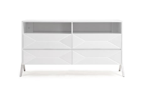 Queen Candid Modern White Bedroom Set