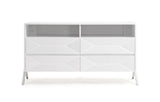 Eastern King Candid Modern White Bedroom Set