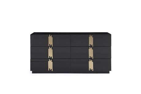 Token Modern Black & Gold Bedroom Set – VIG Furniture - sold by Home Elegance USA