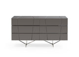 Queen Chrysler Modern Grey Bedroom Set