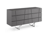 Queen Chrysler Modern Grey Bedroom Set