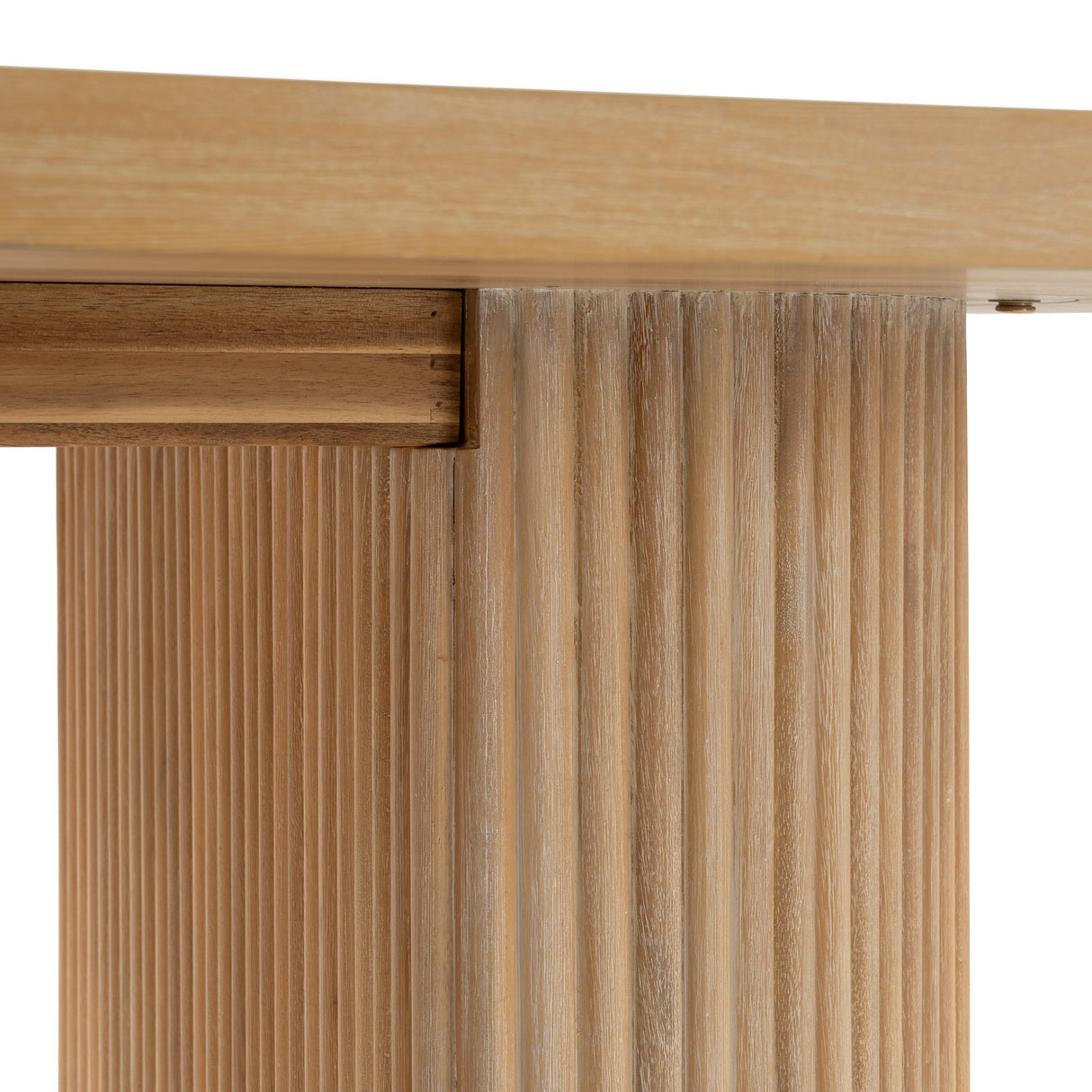 Jacobson - Modern Natural Acacia Oval Dining Table - View Image 1