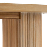 Jacobson - Modern Natural Acacia Oval Dining Table - View Image 1