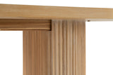 Jacobson - Modern Natural Acacia Oval Dining Table - View Image 1