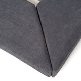 California King Jagger Modern Dark Grey & Walnut Bed