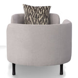 Divani Casa Jamie - Glam Light Blue Fabric Two Seater Chaise