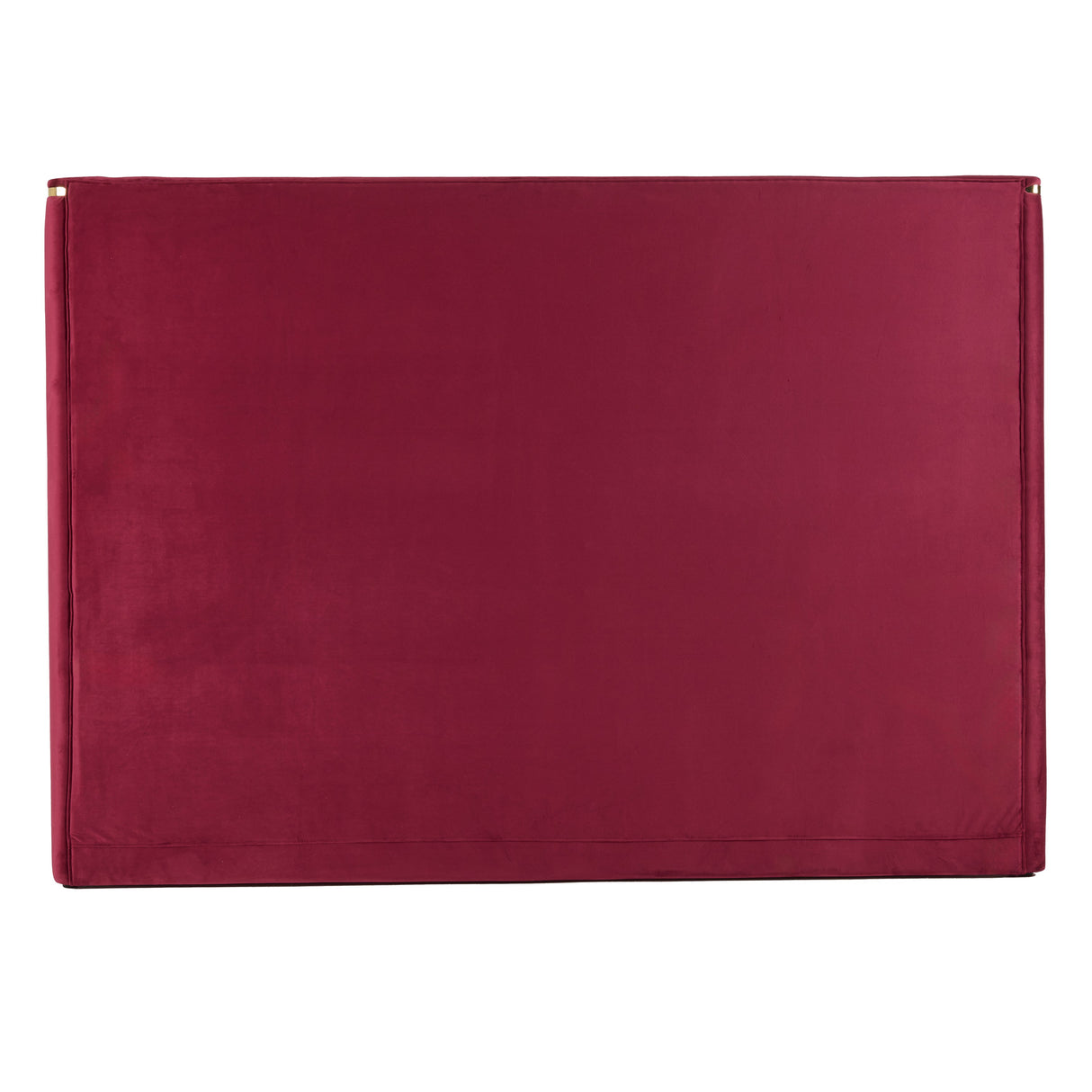 Eastern King Janet - Modern Red Velvet + Gold Bed - View Image 1