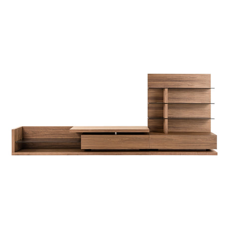 Modrest Jefferson - Mid-Century Modern Walnut TV Unit