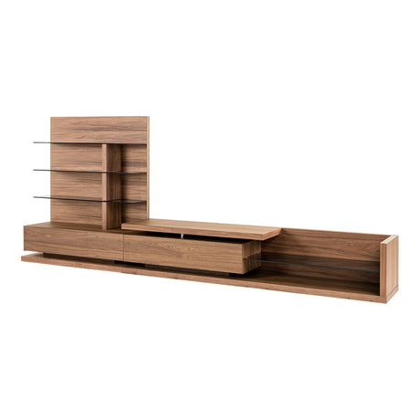 Modrest Jefferson - Mid-Century Modern Walnut TV Unit