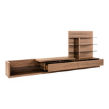 Modrest Jefferson - Mid-Century Modern Walnut TV Unit