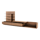 Modrest Jefferson - Mid-Century Modern Walnut TV Unit