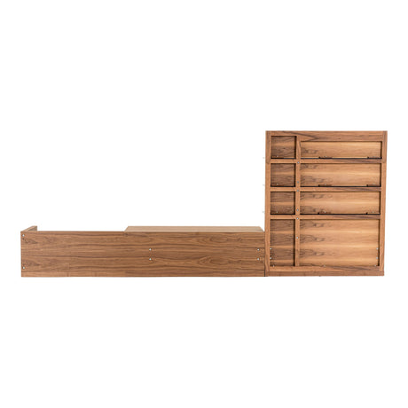 Modrest Jefferson - Mid-Century Modern Walnut TV Unit