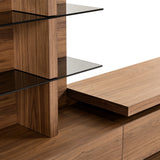 Modrest Jefferson - Mid-Century Modern Walnut TV Unit