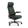 Johnson - Modern Green Leather Executive Office Chair - View Image 1