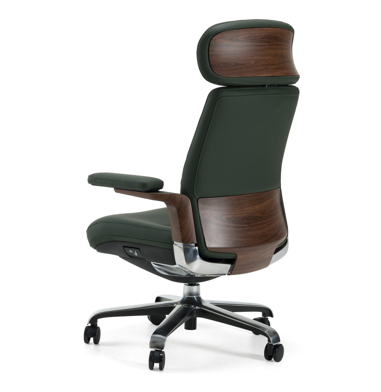 Johnson - Modern Green Leather Executive Office Chair - View Image 1