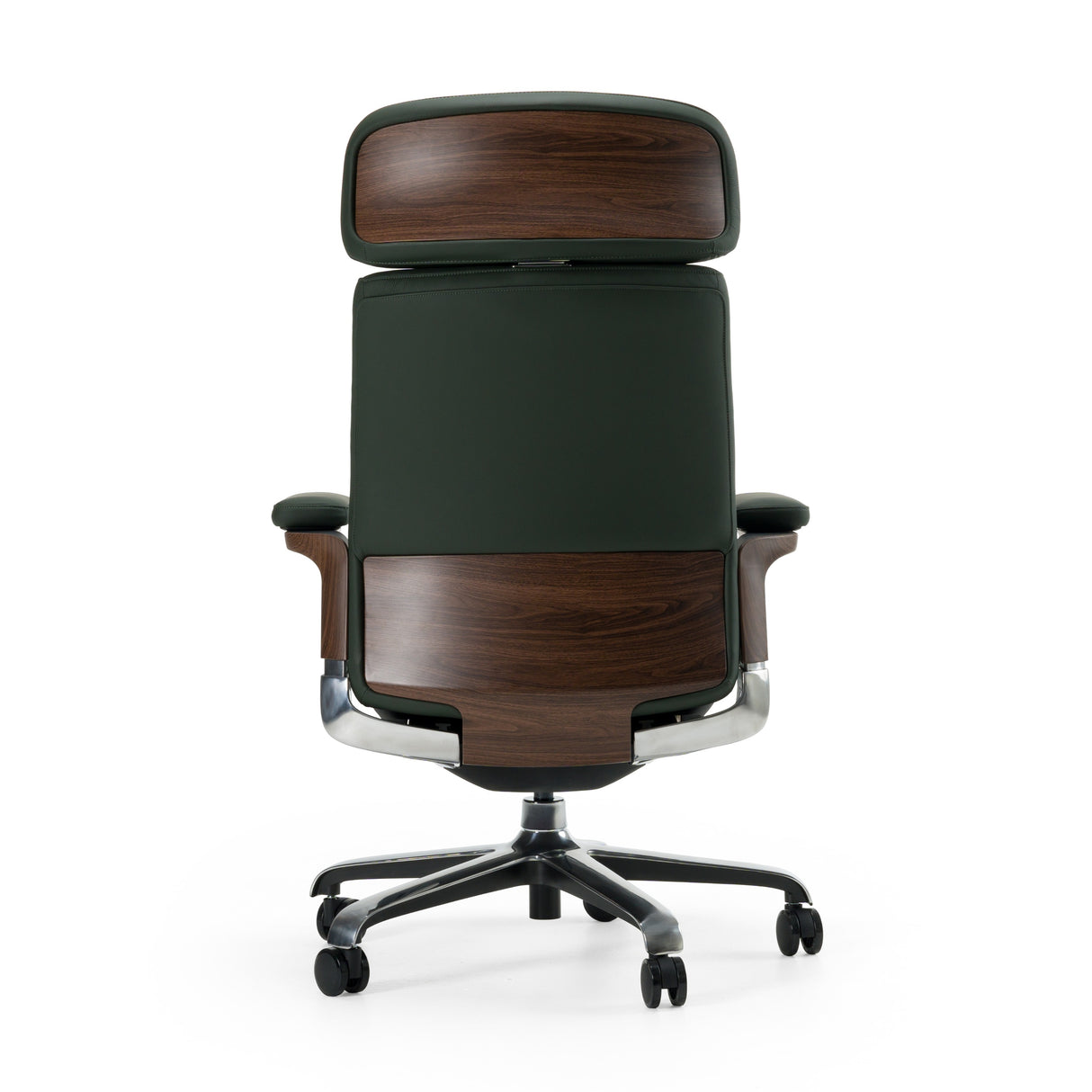 Johnson - Modern Green Leather Executive Office Chair - View Image 1