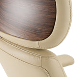Johnson - Modern Beige Leather Executive Office Chair - View Image 1