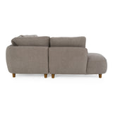 Joslin - Modern Grey Fabric U-Shaped Sectional Sofa - View Image 1
