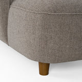 Joslin - Modern Grey Fabric U-Shaped Sectional Sofa - View Image 1