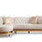 Julia Contemporary Sectional Velvet Button Tufted | Galaxy - Home Elegance USA