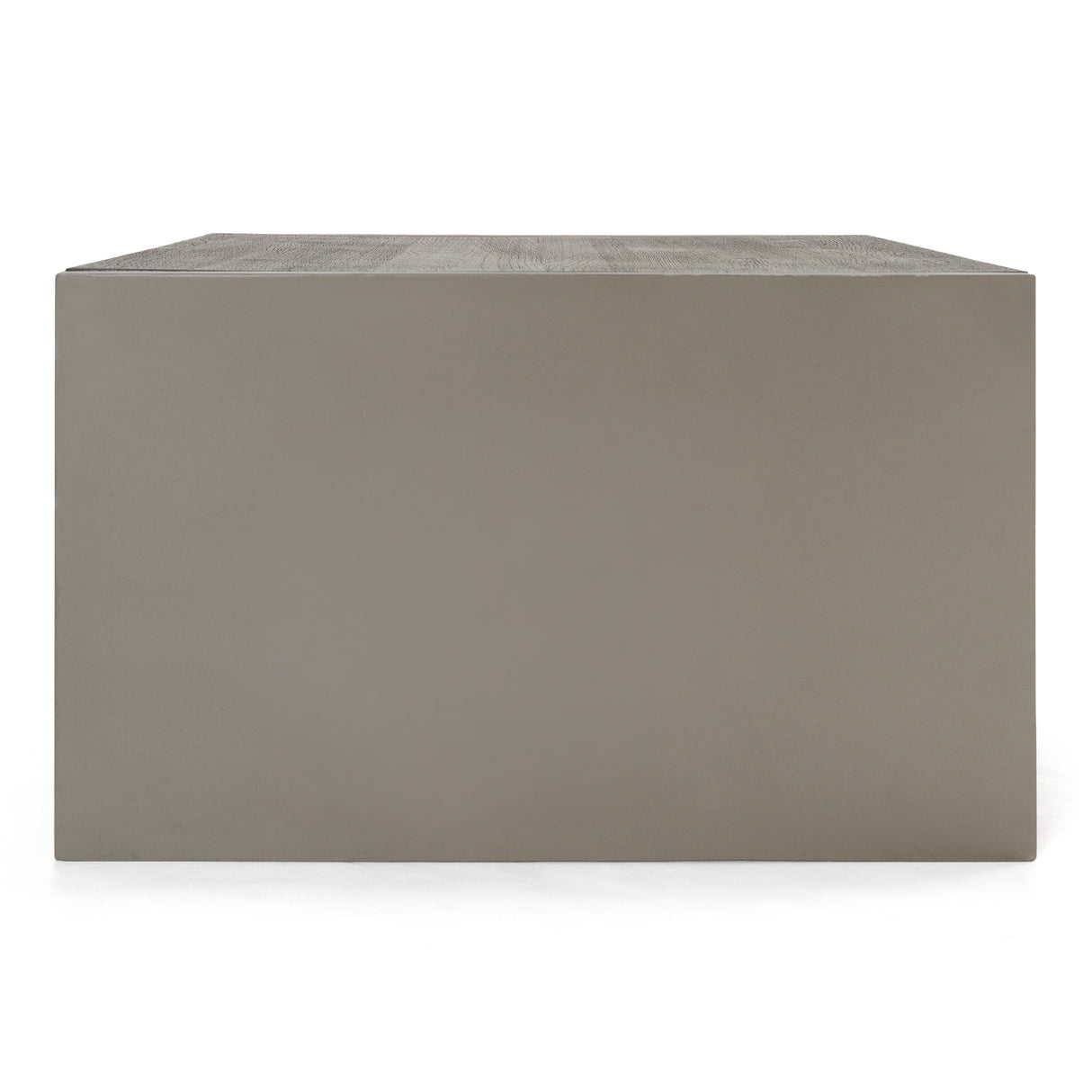 June - Modern Dark Grey Concrete & Walnut Coffee Table - View Image 1