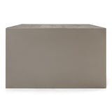 June - Modern Dark Grey Concrete & Walnut Coffee Table - View Image 1