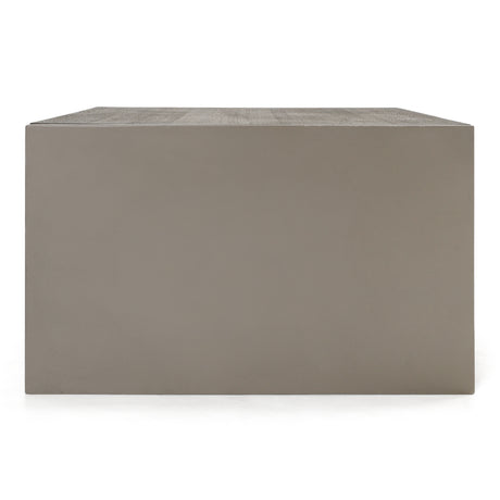 June - Modern Dark Grey Concrete & Walnut Coffee Table - View Image 1