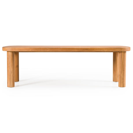 Kamari - Outdoor Natural Teak Dining Table - View Image 1