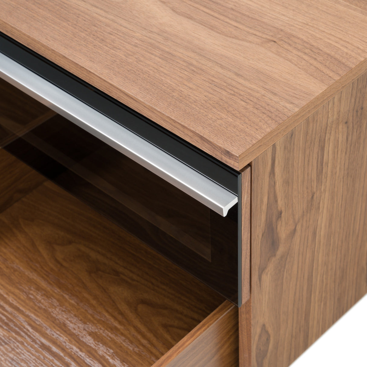 Karlstad - Modern White + Walnut TV Stand - View Image 1