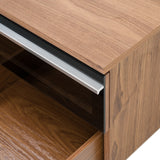 Karlstad - Modern White + Walnut TV Stand - View Image 1