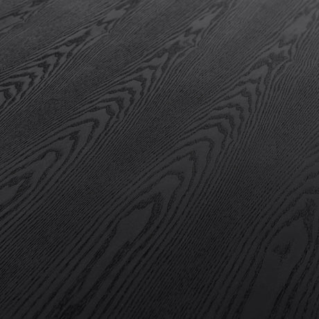 Modrest Kenda - Modern Black Ash + Stainless Steel Dining Table