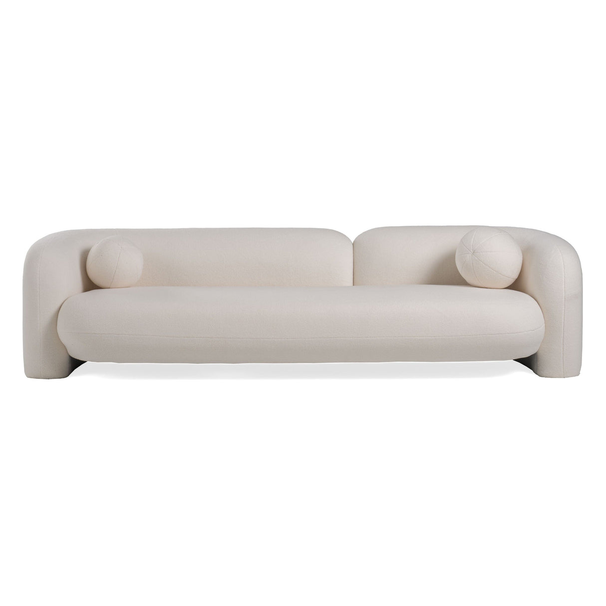 Modrest - Khan Modern 4-Seater Off White Fabric Sofa