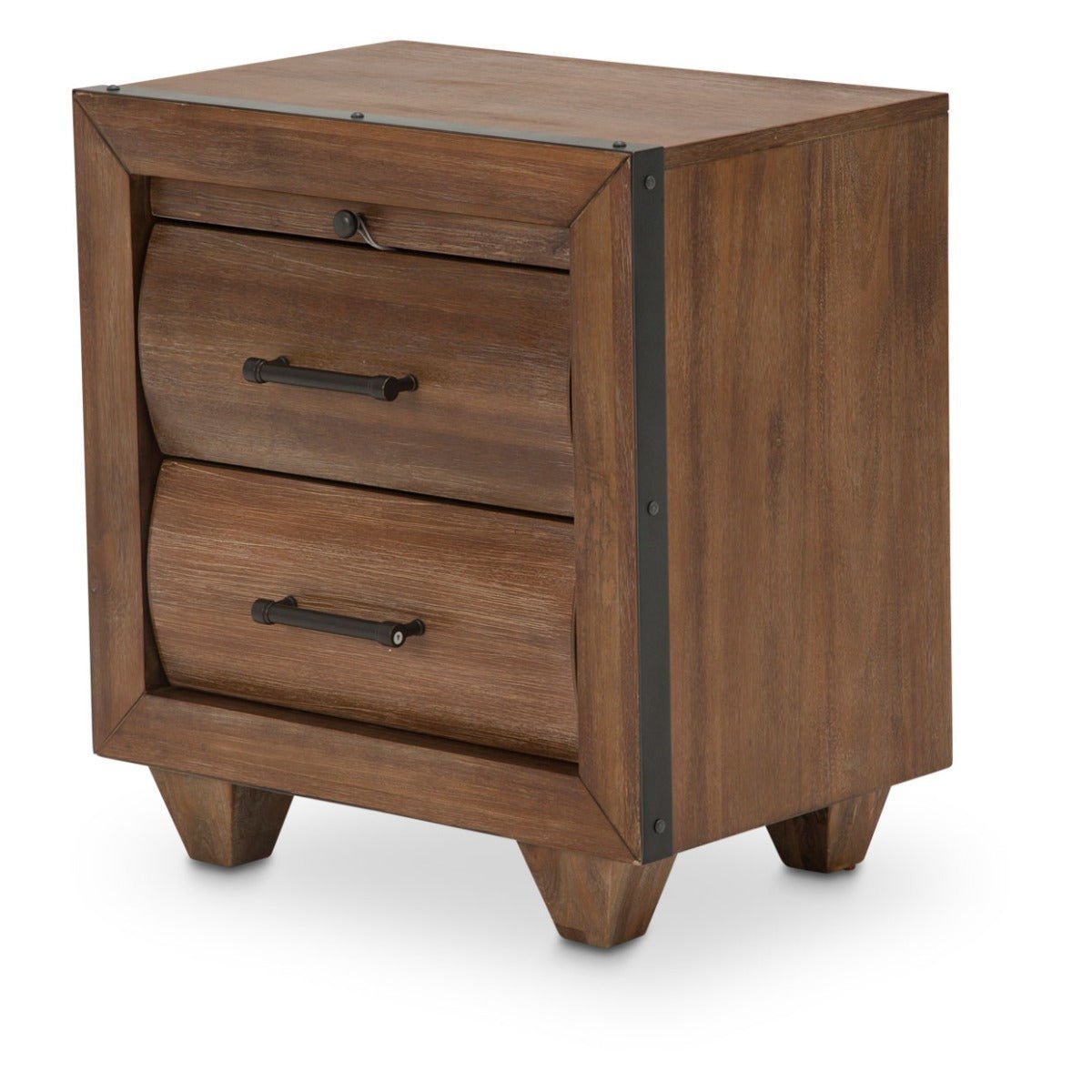 Brooklyn Walk Nightstand In Burnt Umber - Ki - Brkw040 - 408 | Aico - KI - BRKW040 - 408 - Home Elegance USA - 1