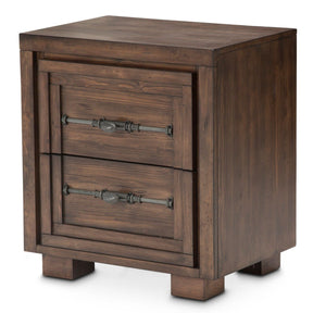 Carrollton Nightstand, 2 Drawers In Rustic Ranch - Ki-Crln042-407N - Aico Furniture