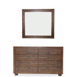 Carrollton Dresser With Mirror In Rustic Ranch - Ki-Crln050-060-407N - Aico Furniture